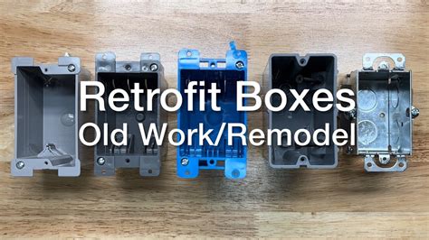 electrical flush retro box|old work box wiring.